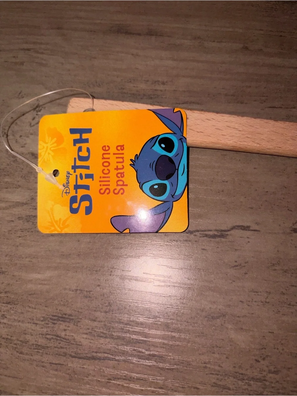🏝️🎉 Disney Stitch Silicone Spatula Wooden Handle Kitchen Utensil NWT Blue